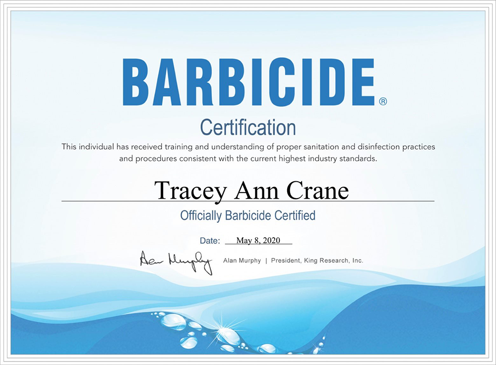 COVID-19 Barbicide Certification